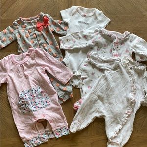 Lot of girls newborn sleepers/outfits